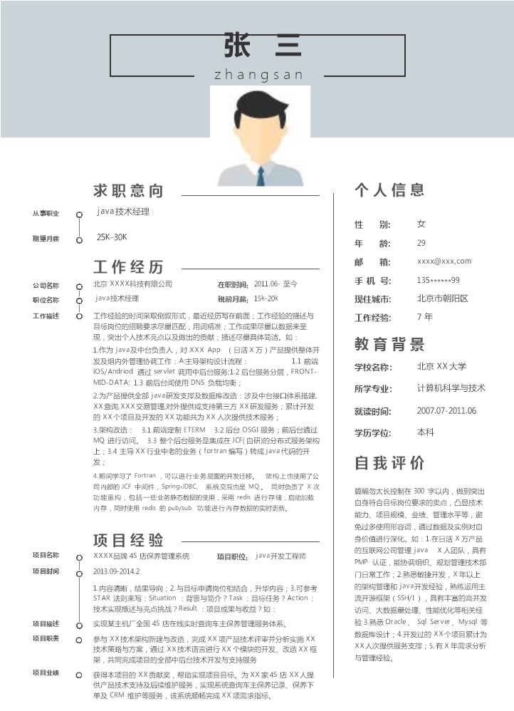5922_软件开发程序员等IT岗位求职简历模板  - 保险行业简历模板